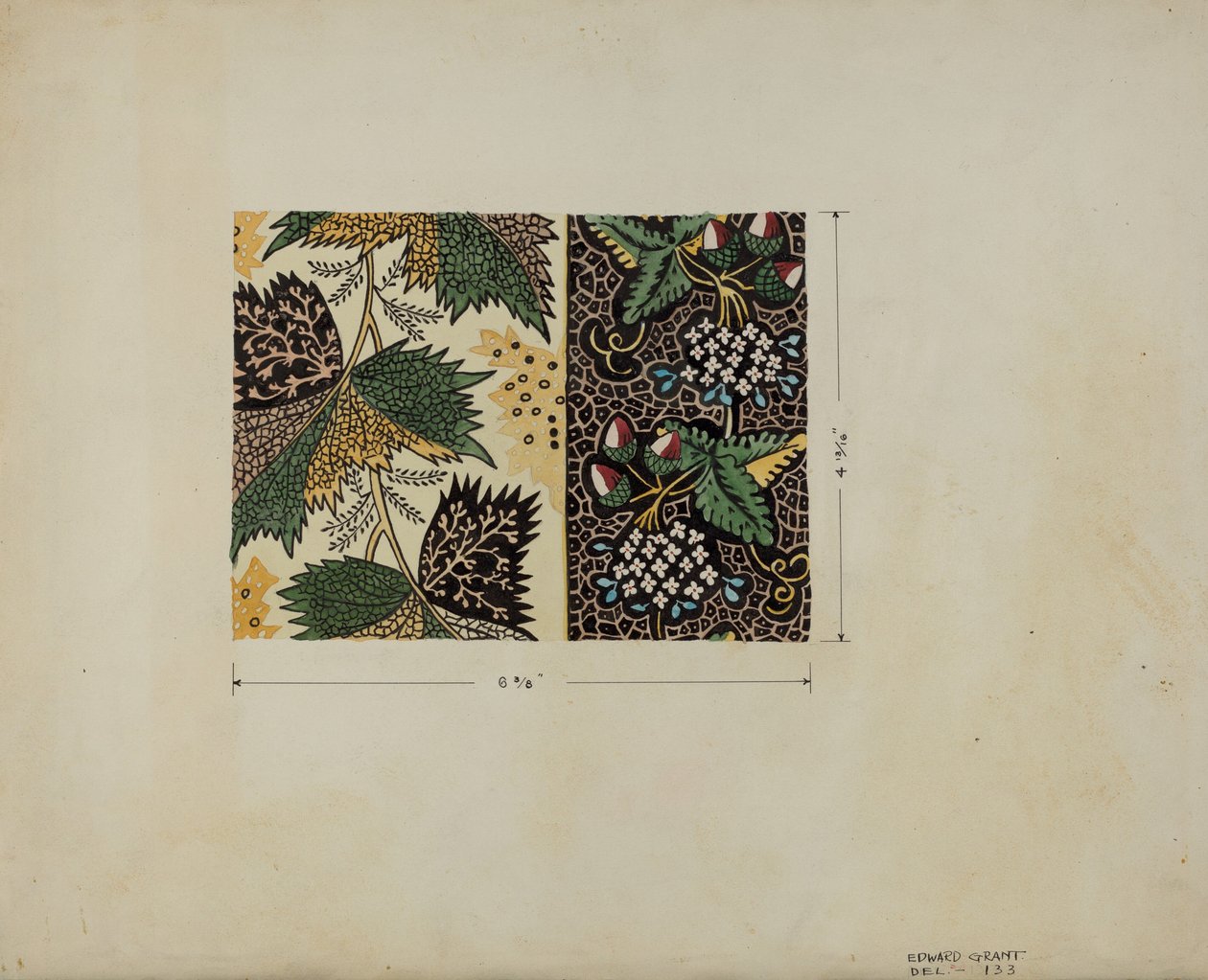 Calico darabja, c. 1936. alkotó: Edward Grant