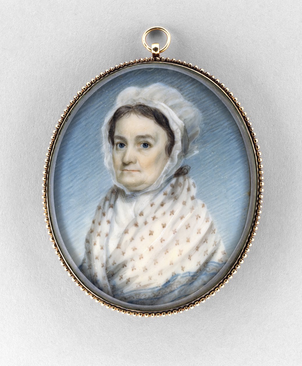 Mary Gould Almy, 1797-1800 körül (akvarell elefántcsonton alkotó: Edward Greene Malbone
