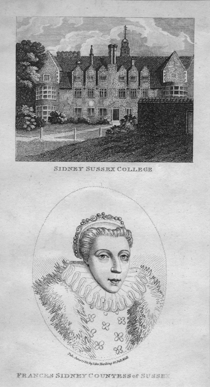 Sidney Sussex College, Frances Sidney Sussex grófnője, 1801. alkotó: Edward Harding