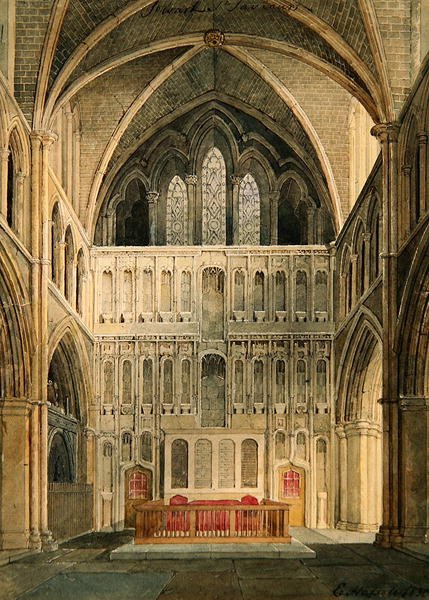 St. Saviour belseje, Southwark, az oltár felé néz alkotó: Edward Hassell
