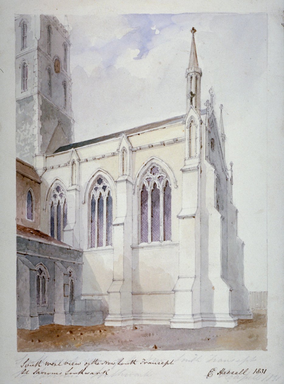 Southwark katedrális, London, 1831 alkotó: Edward Hassell
