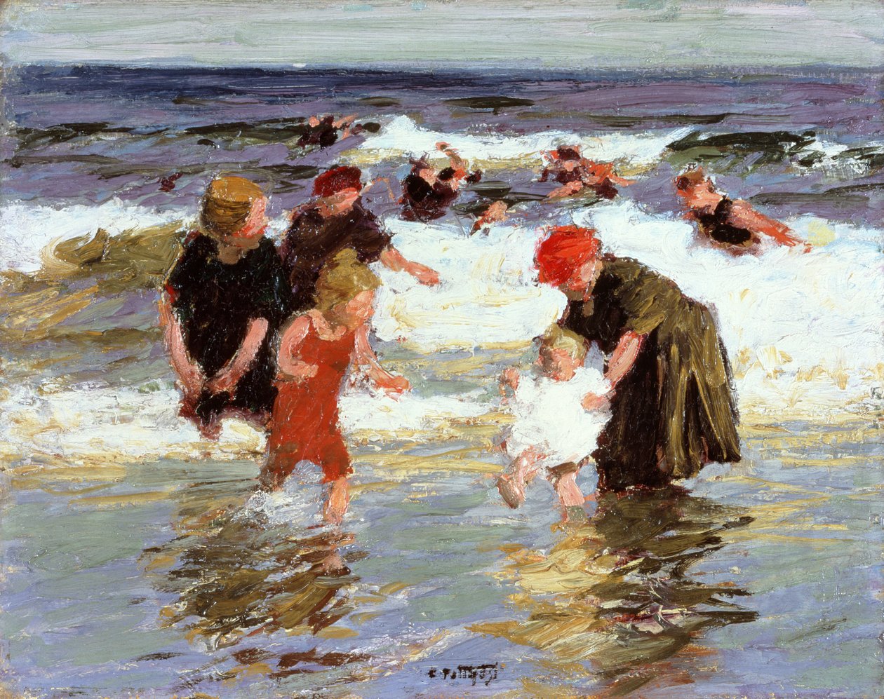 Fürdőzők, 1913 körül alkotó: Edward Henry Potthast