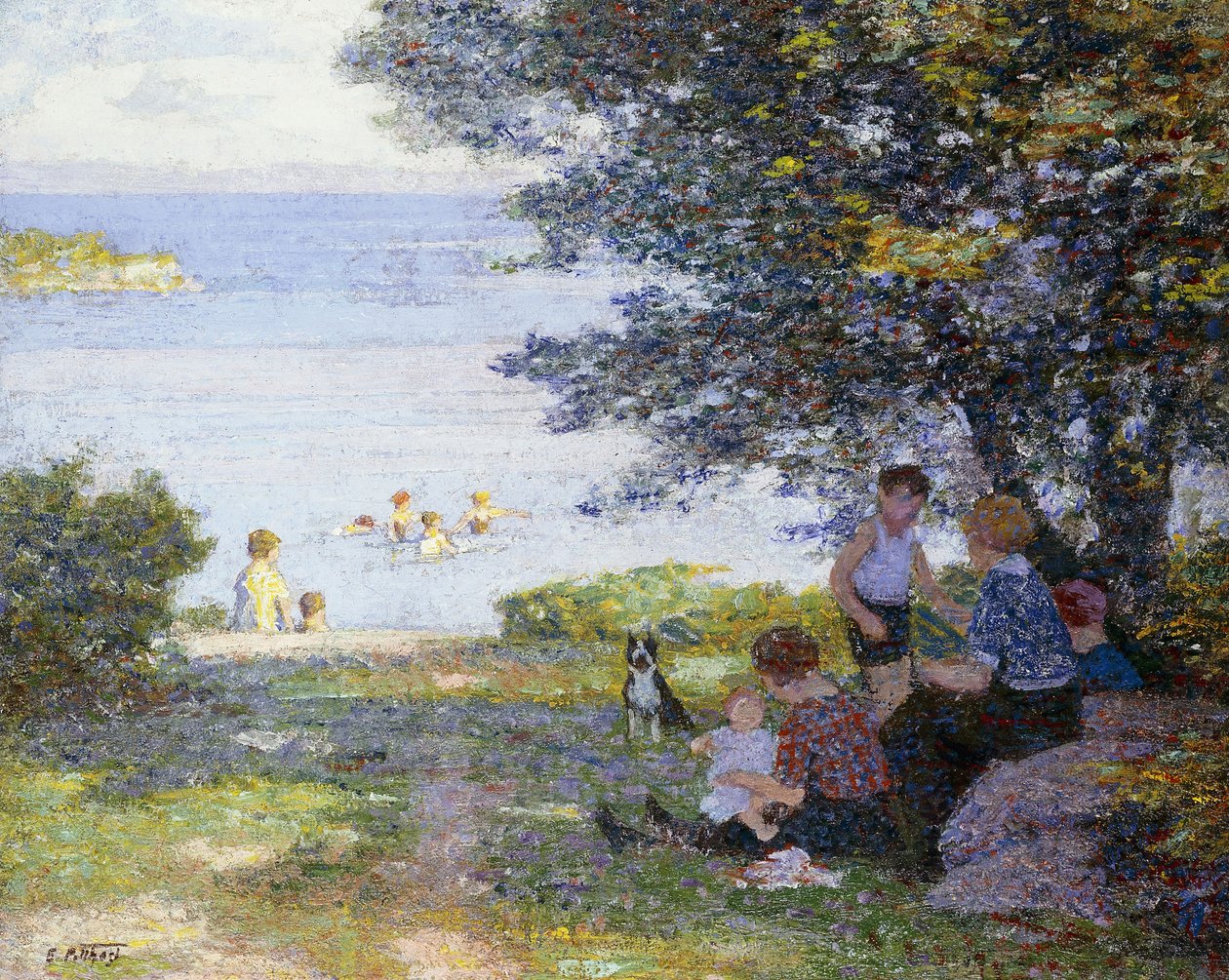 A víz mellett, alkotó: Edward Henry Potthast