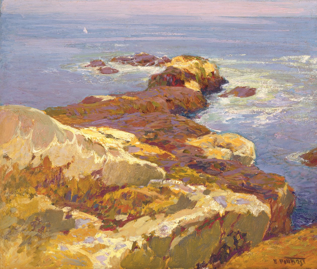 Sziklák és tenger alkotó: Edward Henry Potthast