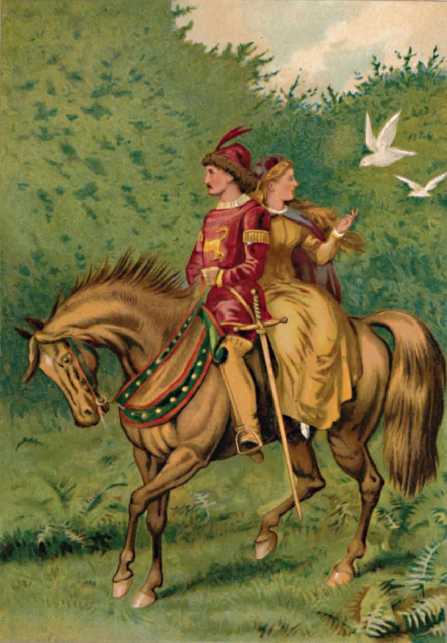 Hamupipőke és a herceg, 1901 alkotó: Edward Henry Wehnert