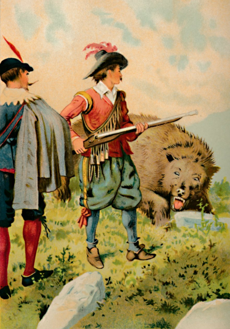 A katona és a medve, 1901 alkotó: Edward Henry Wehnert