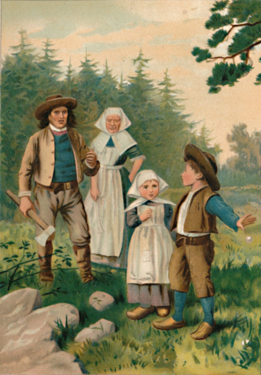 A favágó és gyermekei, 1901 alkotó: Edward Henry Wehnert
