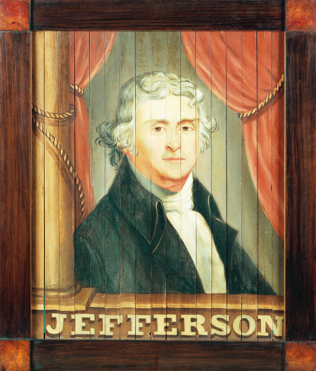 Thomas Jeffersont és James Madisont ábrázoló fontos kocsmatábla alkotó: Edward Hicks