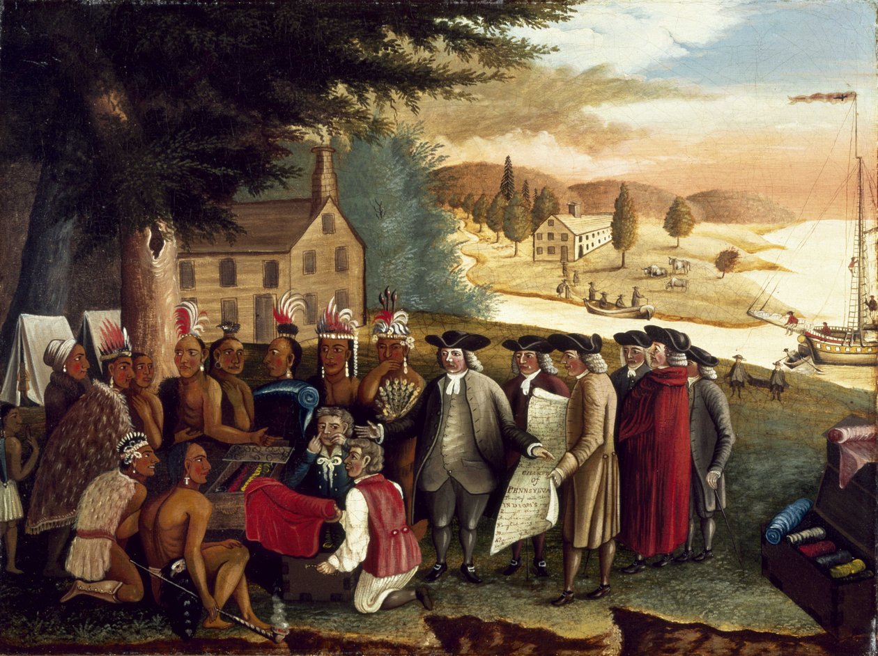 Penn szerződése az indiánokkal alkotó: Edward Hicks
