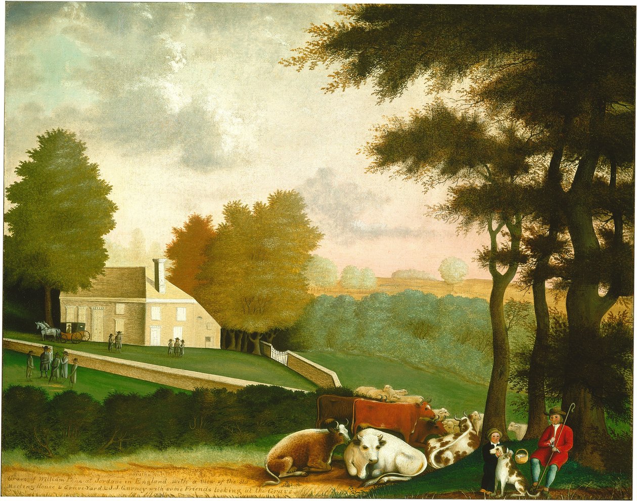William Penn sírja alkotó: Edward Hicks