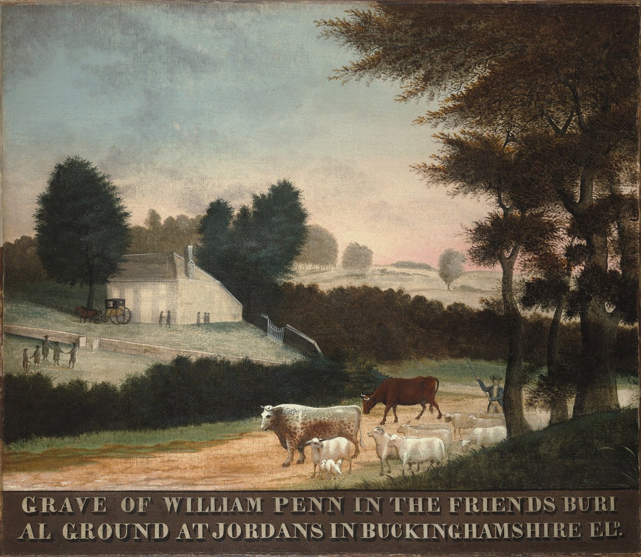 William Penn sírja, 1847 alkotó: Edward Hicks