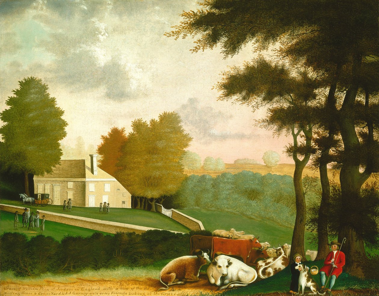 William Penn sírja, c. 18471848. alkotó: Edward Hicks