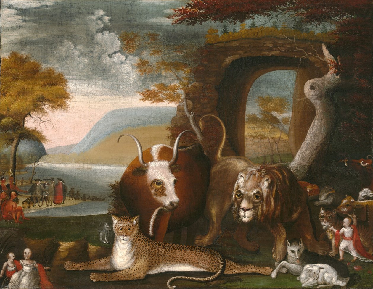 A békés királyság és Penn szerződése alkotó: Edward Hicks