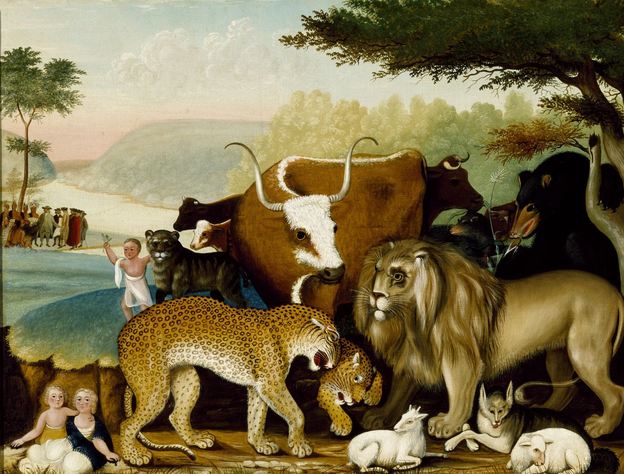 A békés királyság, 1846-47 (olaj, vászon) alkotó: Edward Hicks