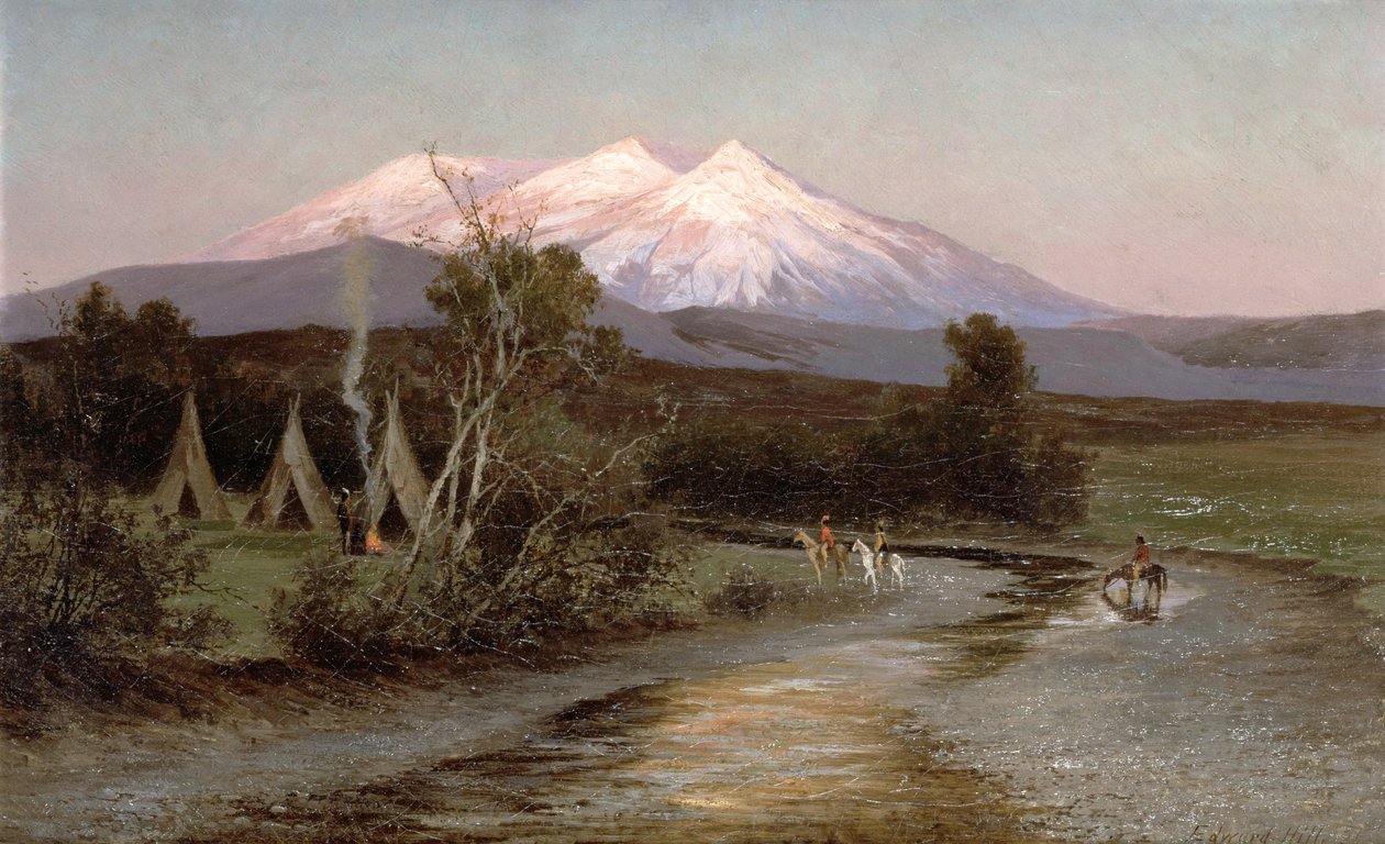 Sierra Blanca a naplementében Keletre nézve Palmiliából, Új-Mexikóban, 1894 alkotó: Edward Hill