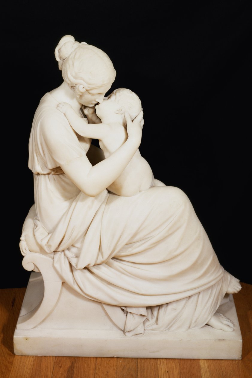 Anya és gyermeke (márvány) alkotó: Edward Hodges Baily
