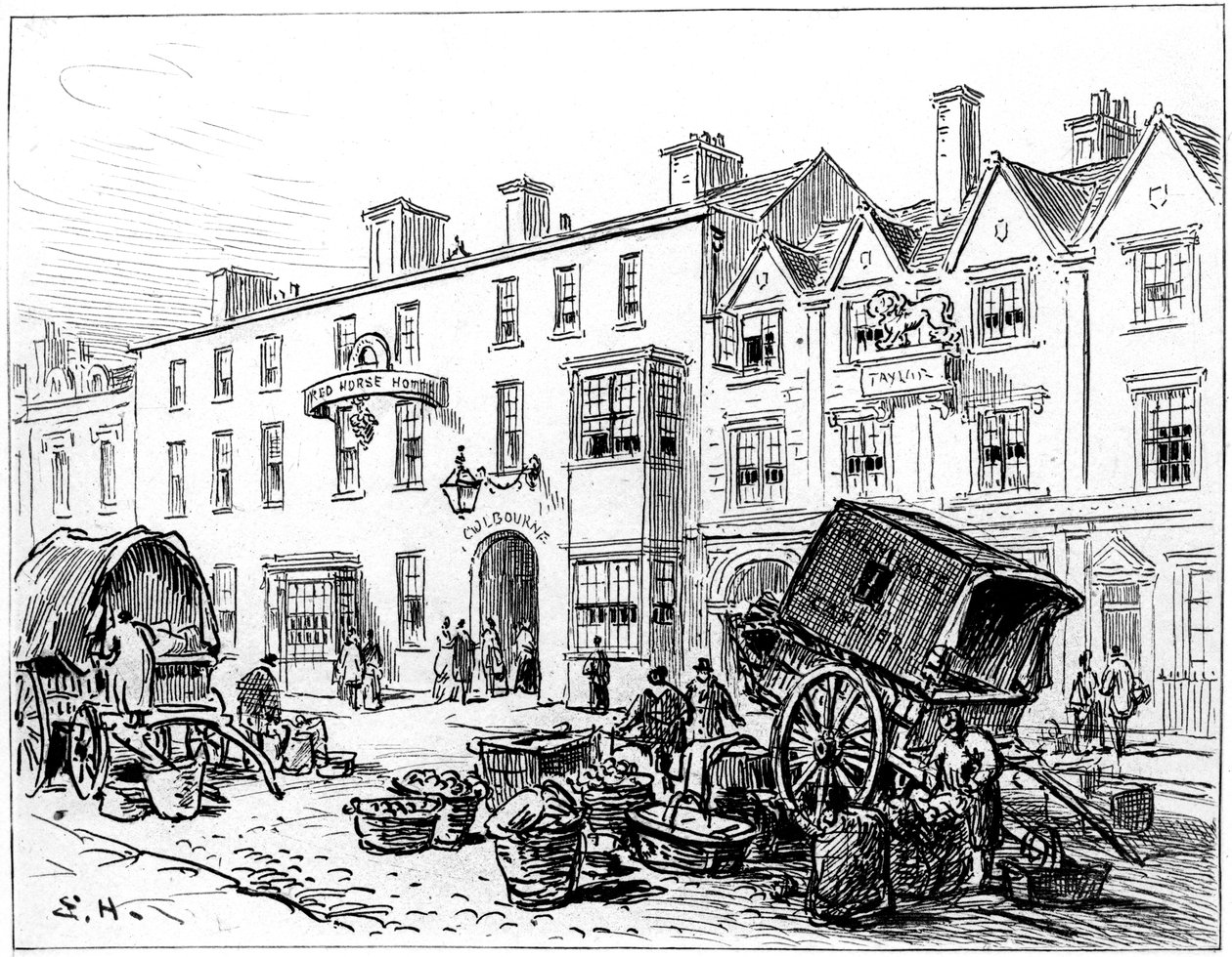 The Red House Hotel, Stratford-upon-Avon, Warwickshire, 1885. alkotó: Edward Hull
