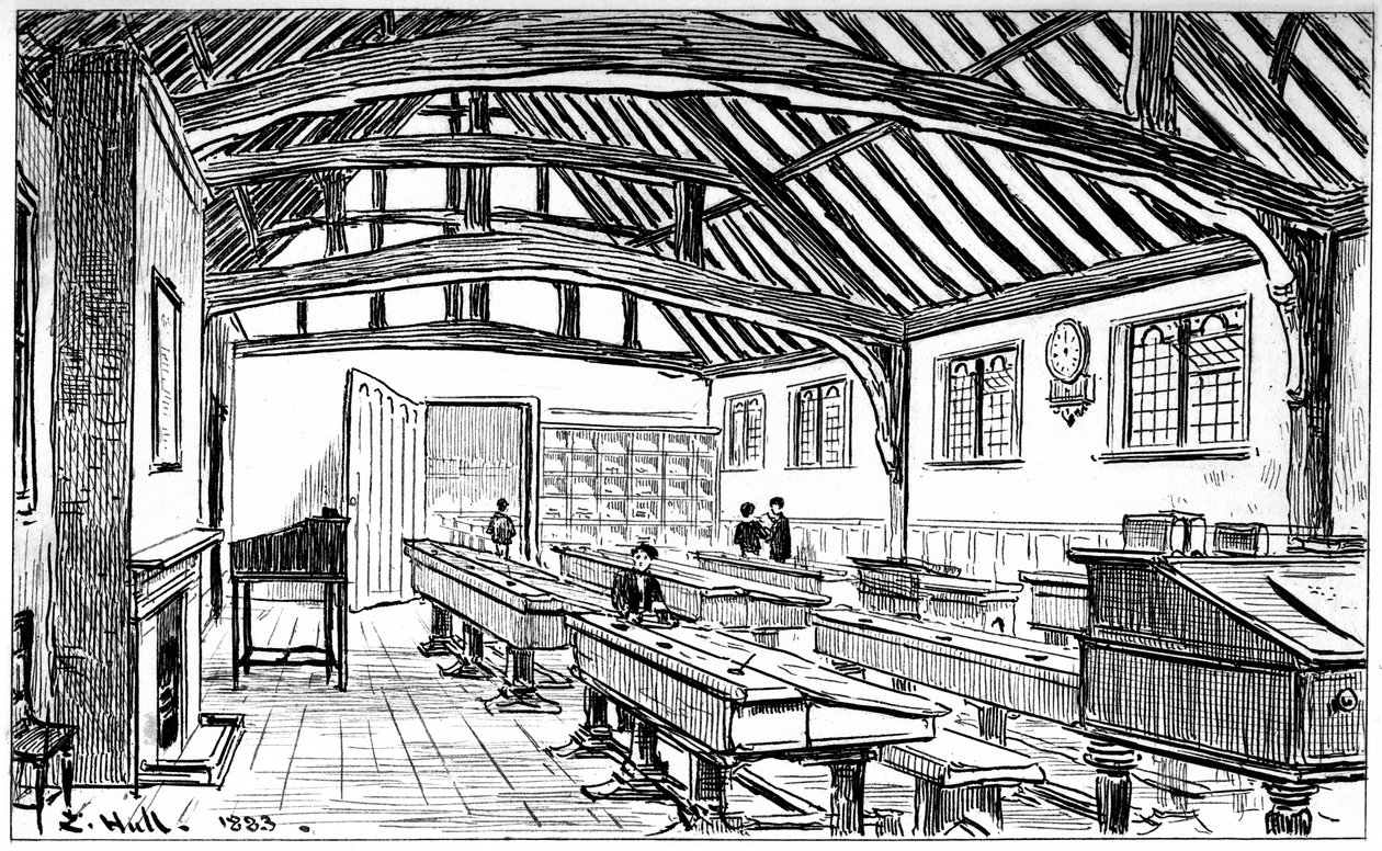 A gimnázium, Stratford-upon-Avon, Warwickshire, 1885. alkotó: Edward Hull