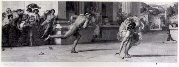 Atalanta versenye, metszette Jean F. Joubert (1810-84) a The Fine Art Society kiad. alkotó: Edward John (after) Poynter