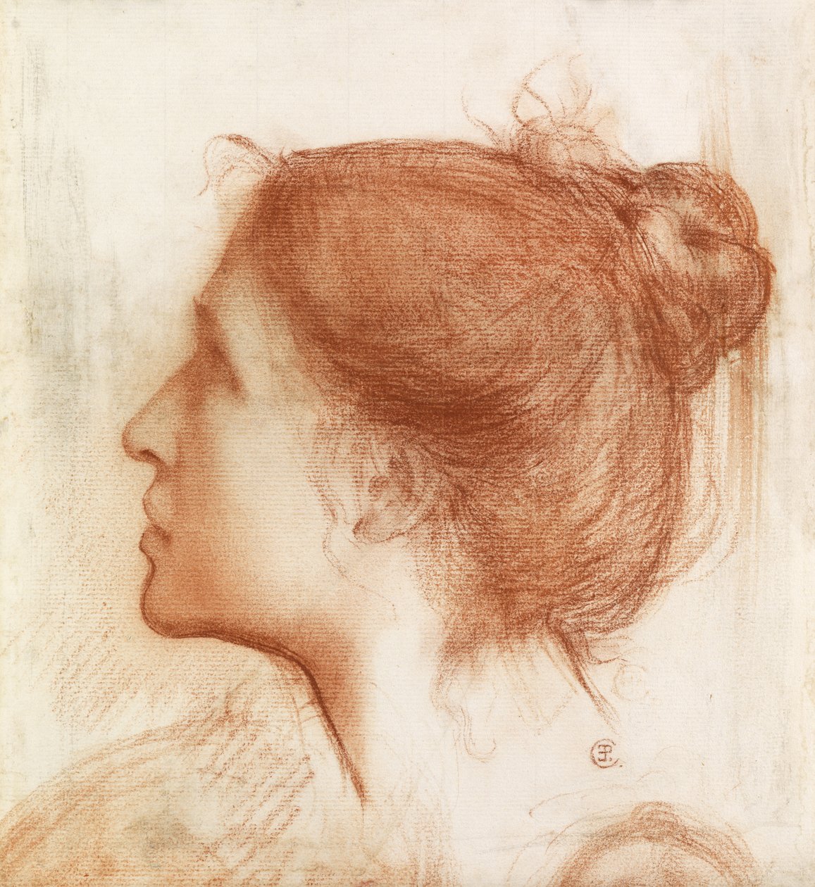 Egy nő feje alkotó: Edward John Poynter