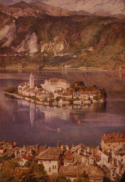 San Giulio-sziget, Orta-tó alkotó: Edward John Poynter