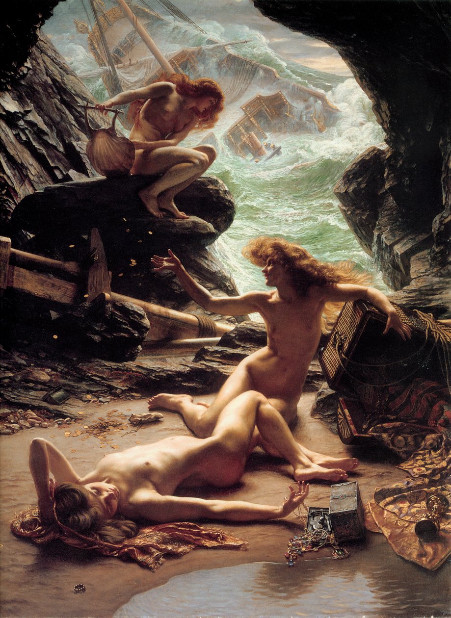 A Viharnimfák barlangja, 1903. alkotó: Edward John Poynter