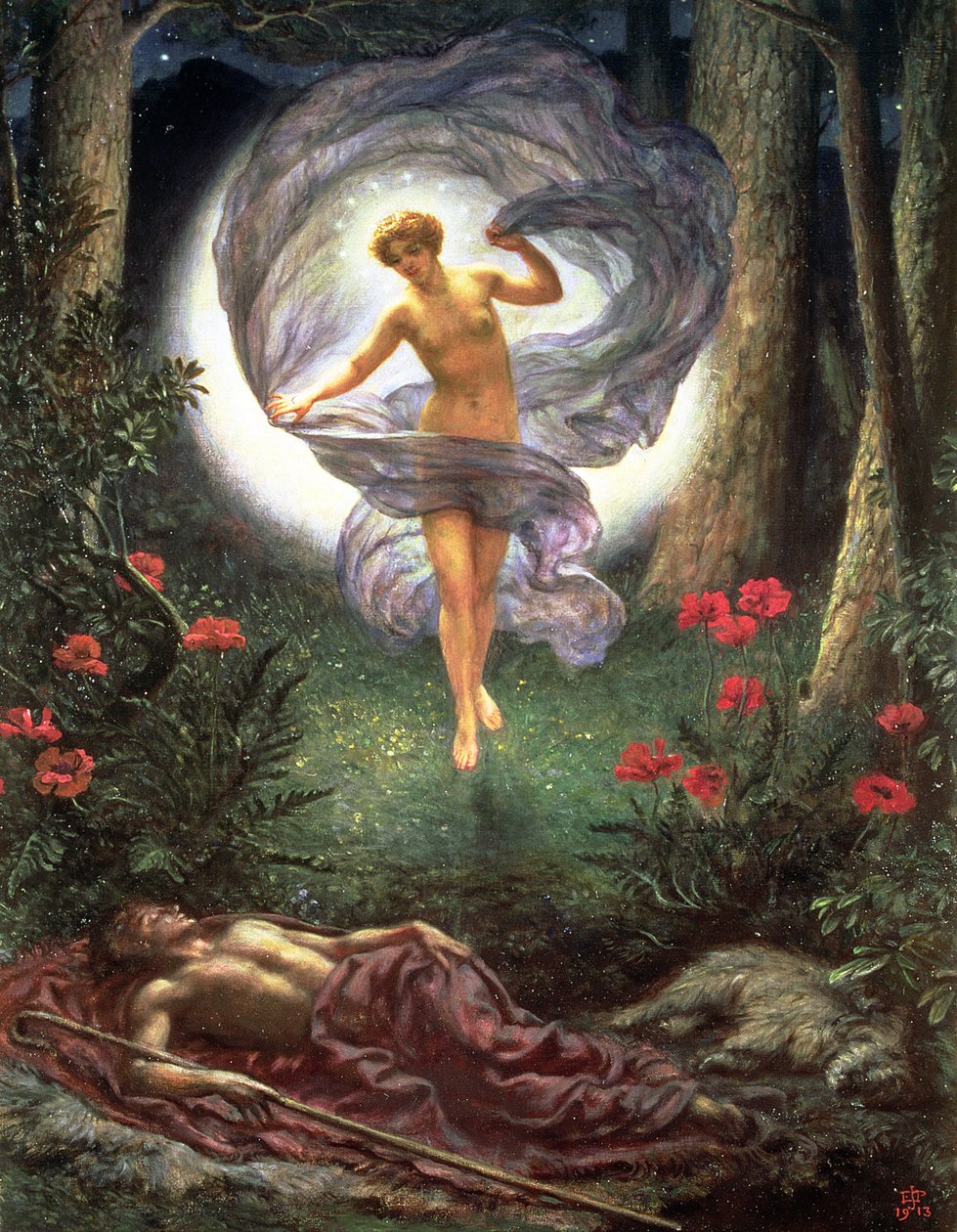 Endymion látomásai alkotó: Edward John Poynter