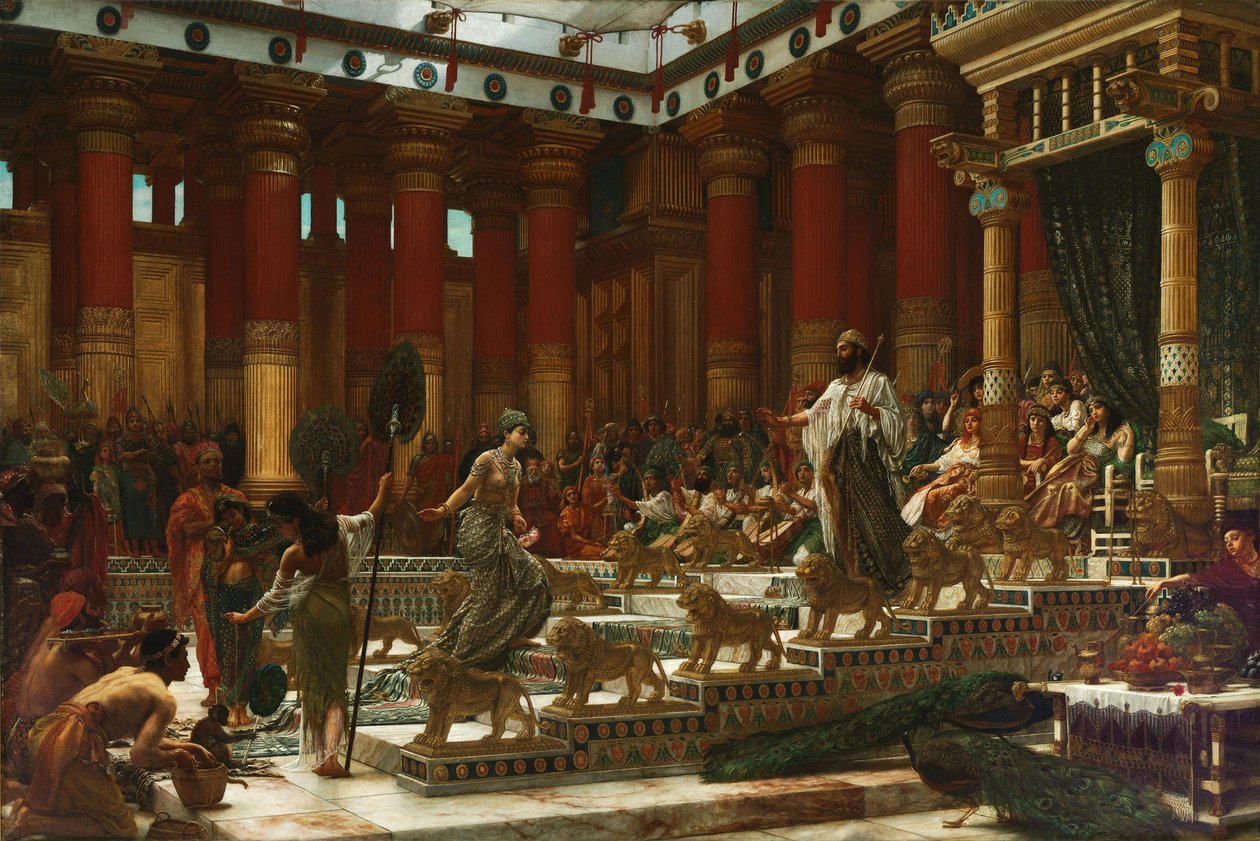 Sába királynőjének látogatása Salamon királynál, 1890 alkotó: Edward John Poynter
