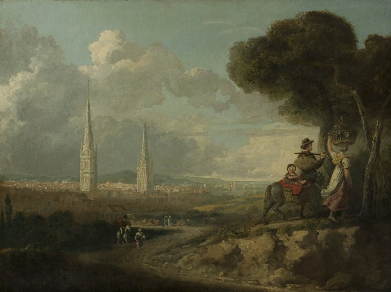 Coventry Hillfieldsből, 1807 körül alkotó: Edward Junior Rudge