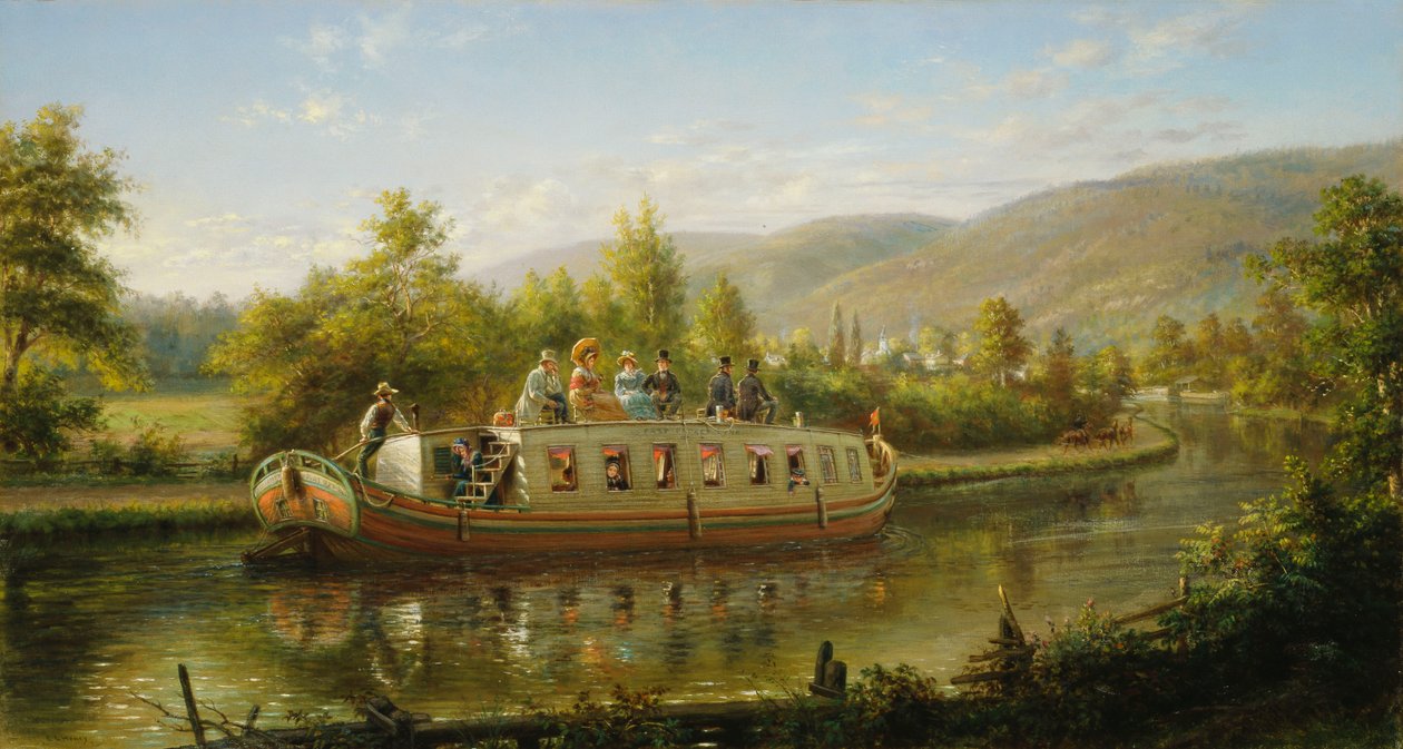A gyors szállítás korai napjai, alkotó: Edward Lamson Henry