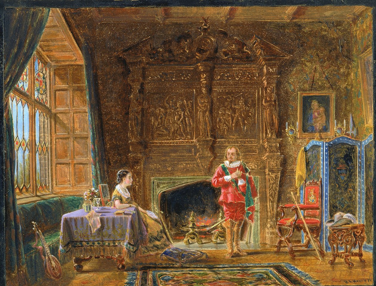 Belül alkotó: Edward Lamson Henry