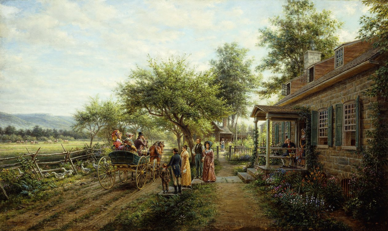 Az 1812-es, 1913-as háború hírei alkotó: Edward Lamson Henry