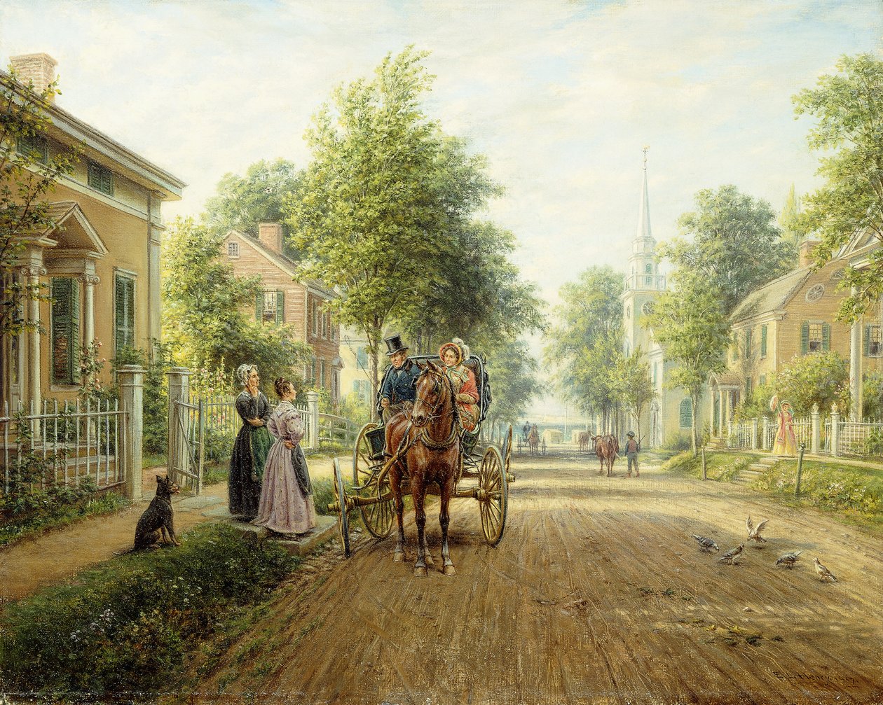 Útban a város felé, 1907 alkotó: Edward Lamson Henry