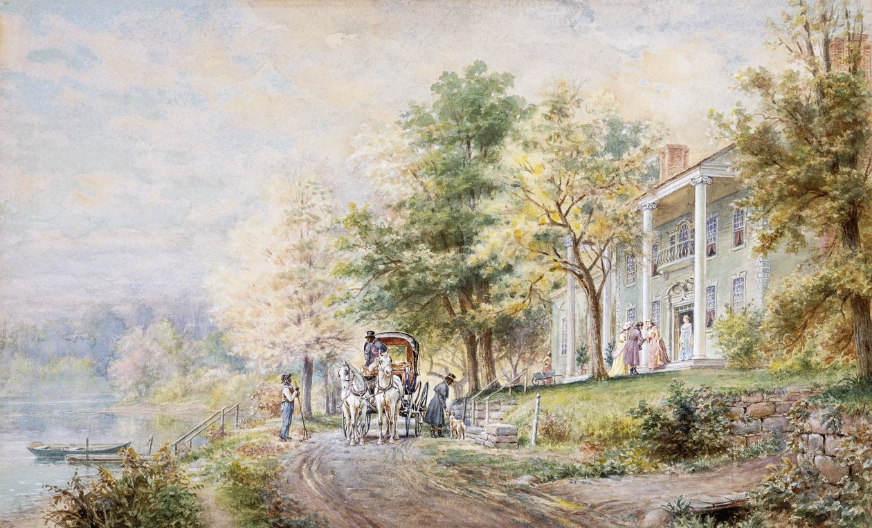 Vendégek fogadása, 1898 alkotó: Edward Lamson Henry
