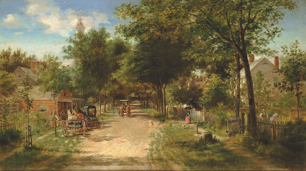 Vidéki bolt, 1885. alkotó: Edward Lamson Henry