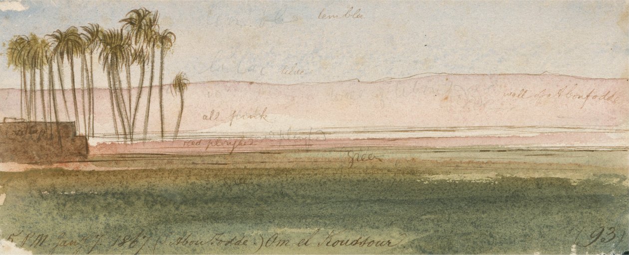 (Abu Fodde sejk) Om el Koussour alkotó: Edward Lear