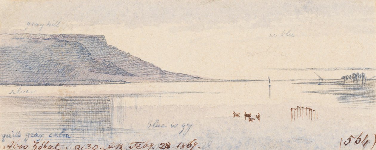 Aboo Zobat; 1867. február 28., reggel 9:30 (564) alkotó: Edward Lear