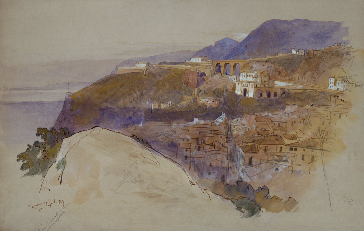 Bagnara a Messinai-szoros felett alkotó: Edward Lear