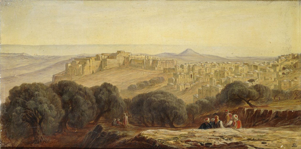 Betlehem, 1873 alkotó: Edward Lear