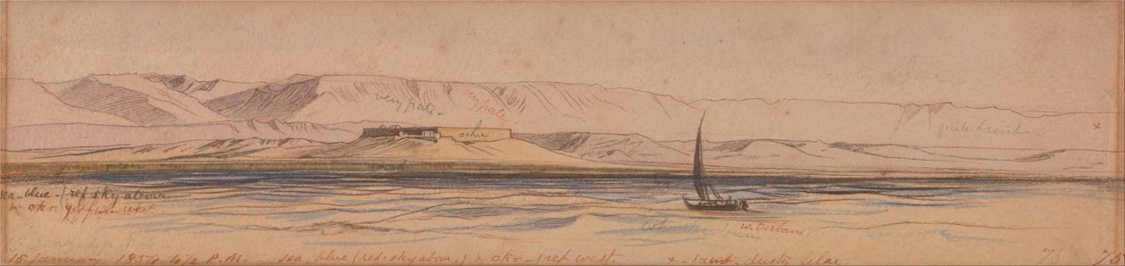 Hajó a Níluson alkotó: Edward Lear