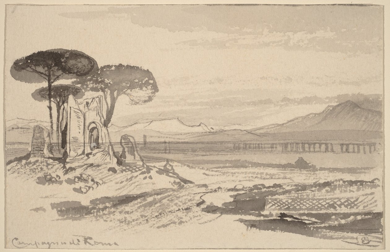 Római vidék alkotó: Edward Lear