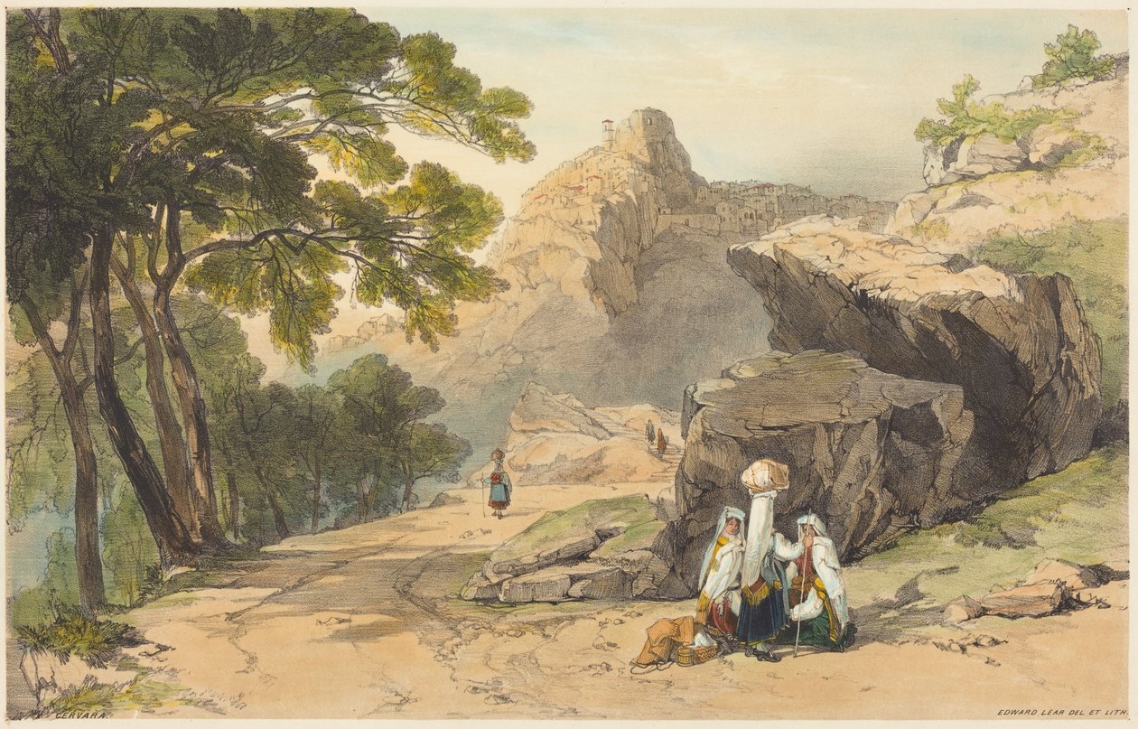 Cervara alkotó: Edward Lear