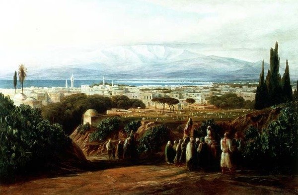 Város temetővel alkotó: Edward Lear