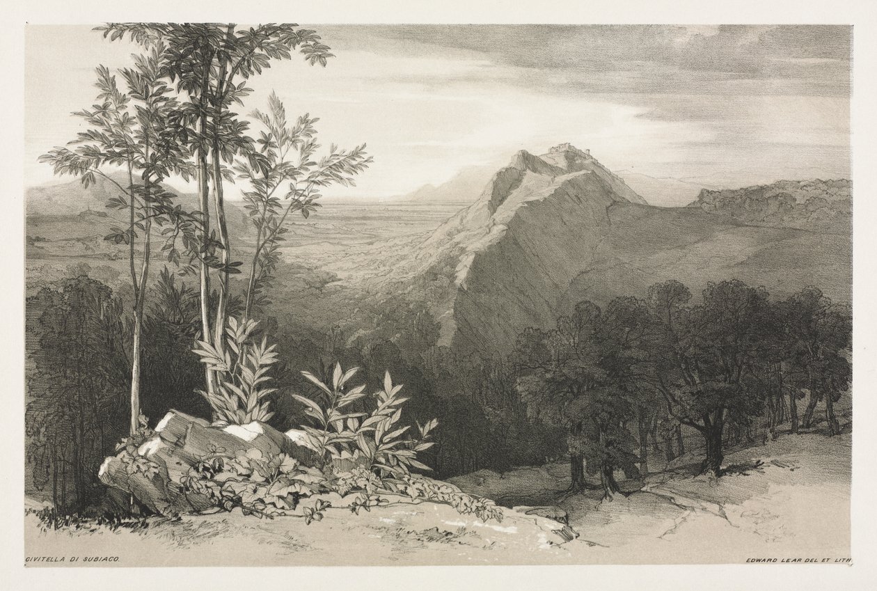 Civitella di Subiaco alkotó: Edward Lear
