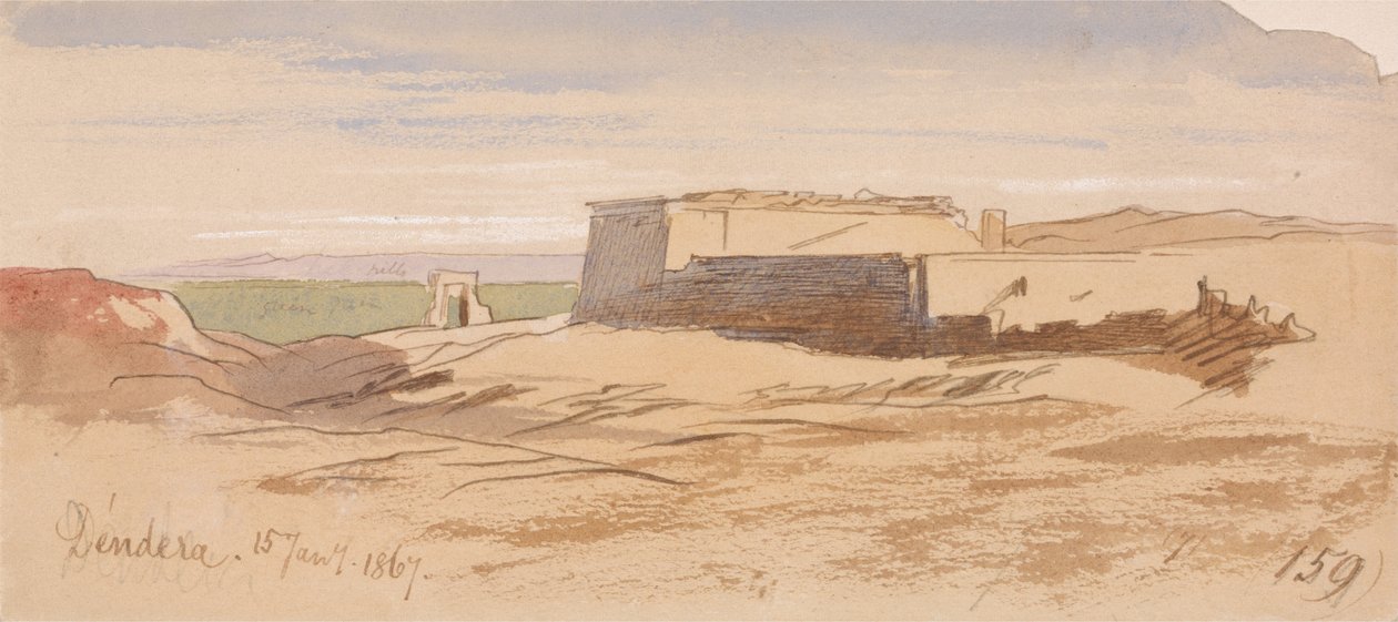 Dendera alkotó: Edward Lear