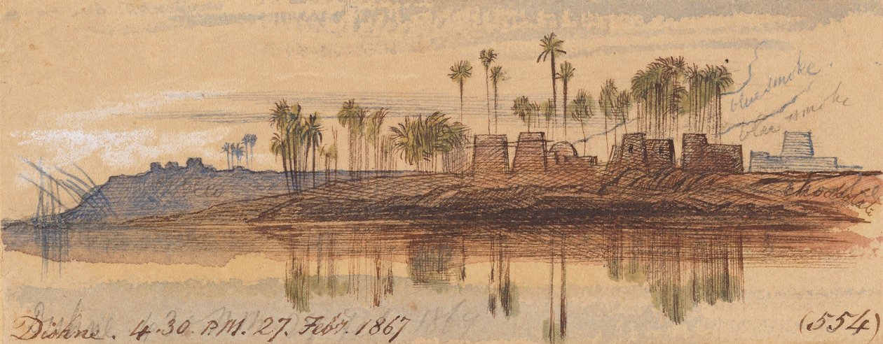 Dishne; 1867. február 27., délután 4 óra 30 perc (554) alkotó: Edward Lear