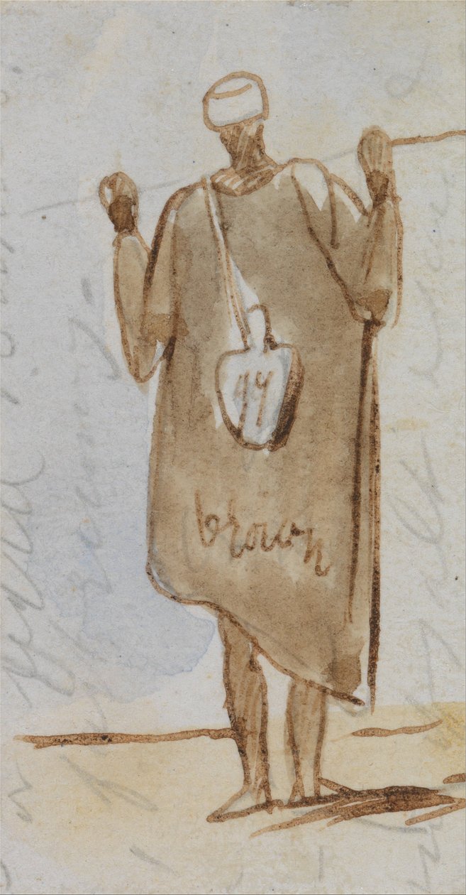 Egyiptomi férfi alkotó: Edward Lear