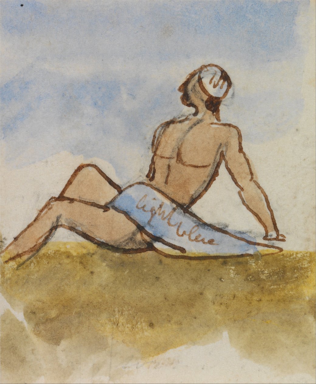 Egyiptomi férfi alkotó: Edward Lear