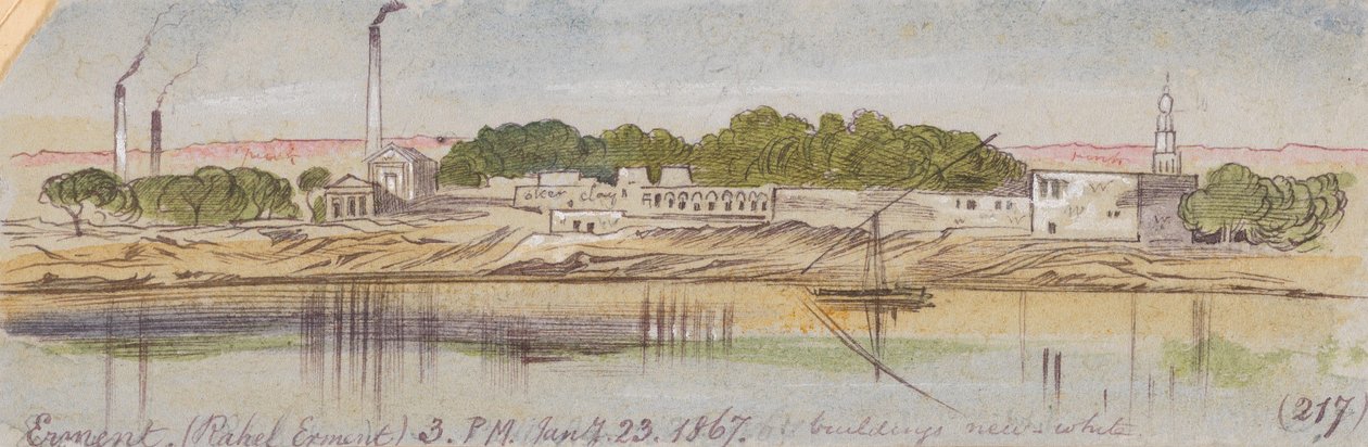 Erment (Rahel Erment); 1867. január 23., délután 3 óra (217)j alkotó: Edward Lear