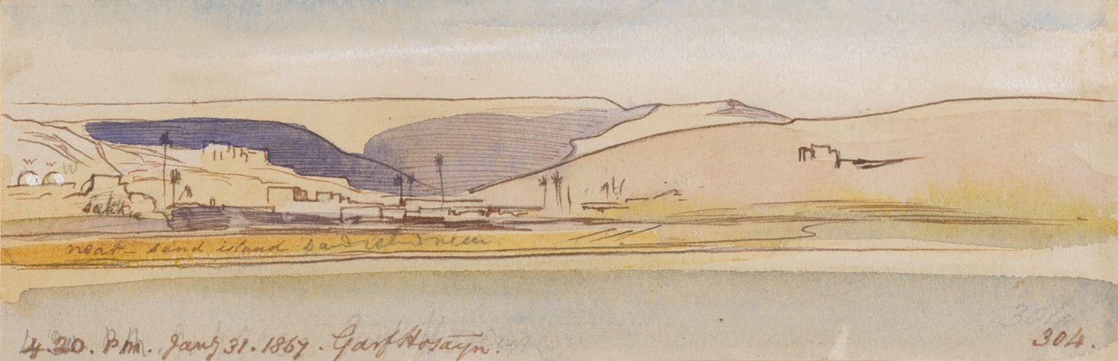 Garf Hosayn; 1867. január 31., délután 4 óra 20 perc (304) alkotó: Edward Lear